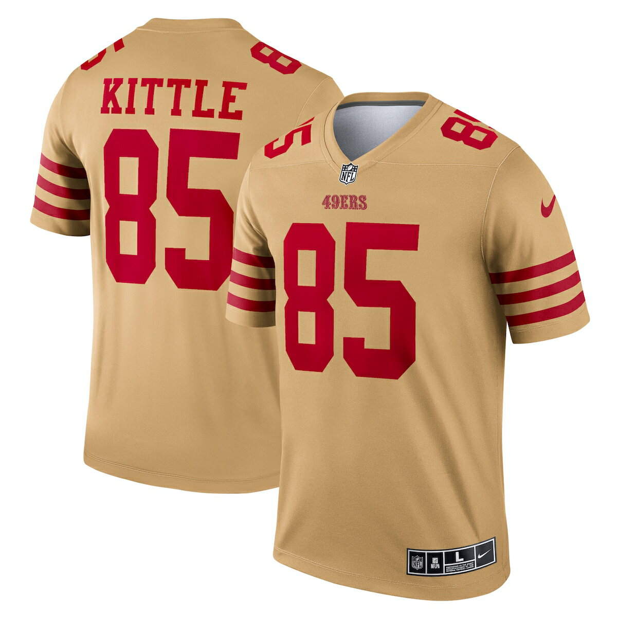 NFL 49ers ジョージ・キトル ユニフォーム Nike ナイキ メンズ ゴールド (Men's Nike Inverted Legend Jersey)