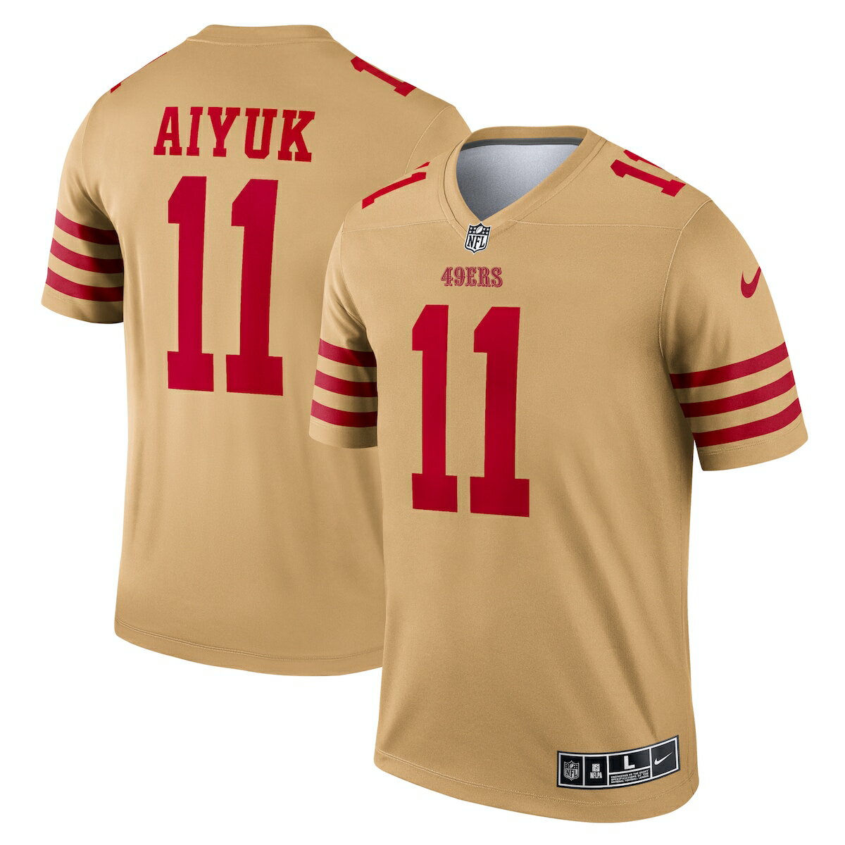 NFL 49ers ブランドン・アイユク ユニフォーム Nike ナイキ メンズ ゴールド (Men's Nike Inverted Legend Jersey)