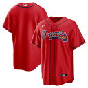【公式グッズ】MLB ブレーブス レプリカ ユニフォーム Nike ナイキ メンズ レッド (Men's Nike Replica Team Jersey)