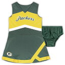 NFL パッカーズ ワンピース Outerstuff（アウタースタッフ） トドラー グリーン (23 Juvenile Cheer Captain Jumper Dress)