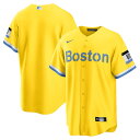 【公式グッズ】MLB レッドソックス レプリカ ユニフォーム Nike ナイキ メンズ ゴールド (Men's Nike City Connect Replic...