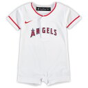 Gear up your youngest Los Angeles Angels fan for the first pitch by grabbing this jersey romper from Nike. It features convenient snap closures at the neck and bottom for easy changing whether you're at the ballpark or simply on the go. Crisp team graphics ensure your little one is dressed to the tee in adorable Los Angeles Angels fashion.Short sleeveMachine wash, tumble dry lowOfficially licensedThree-snap placket at necklineSewn-on trimFour-snap closure at bottomImportedMaterial: 100% PolyesterFabric applique graphicsBrand: Nike