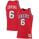 Your Philadelphia 76ers spirit will be unmistakable when you wear this Julius Erving Hardwood Classics Swingman jersey from Mitchell & Ness to the next game.Authentic JerseyMachine wash, tumble dry lowMaterial: 100% PolyesterWoven jock tag at hemSide splits at hemSublimated graphicsV-neckImportedTackle twill applique nameplate and numbersMesh fabricBrand: Mitchell & NessSleevelessOfficially licensedHeat-sealed NBA logo