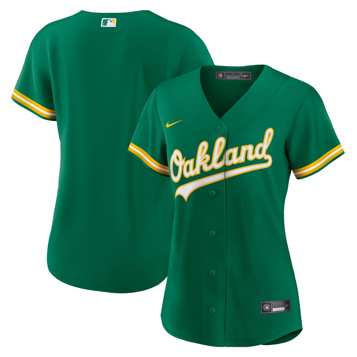 MLB アスレチックス レプリカ ユニフォーム Nike ナイキ レディース グリーン (Women's Nike Official Replica Jersey) 1