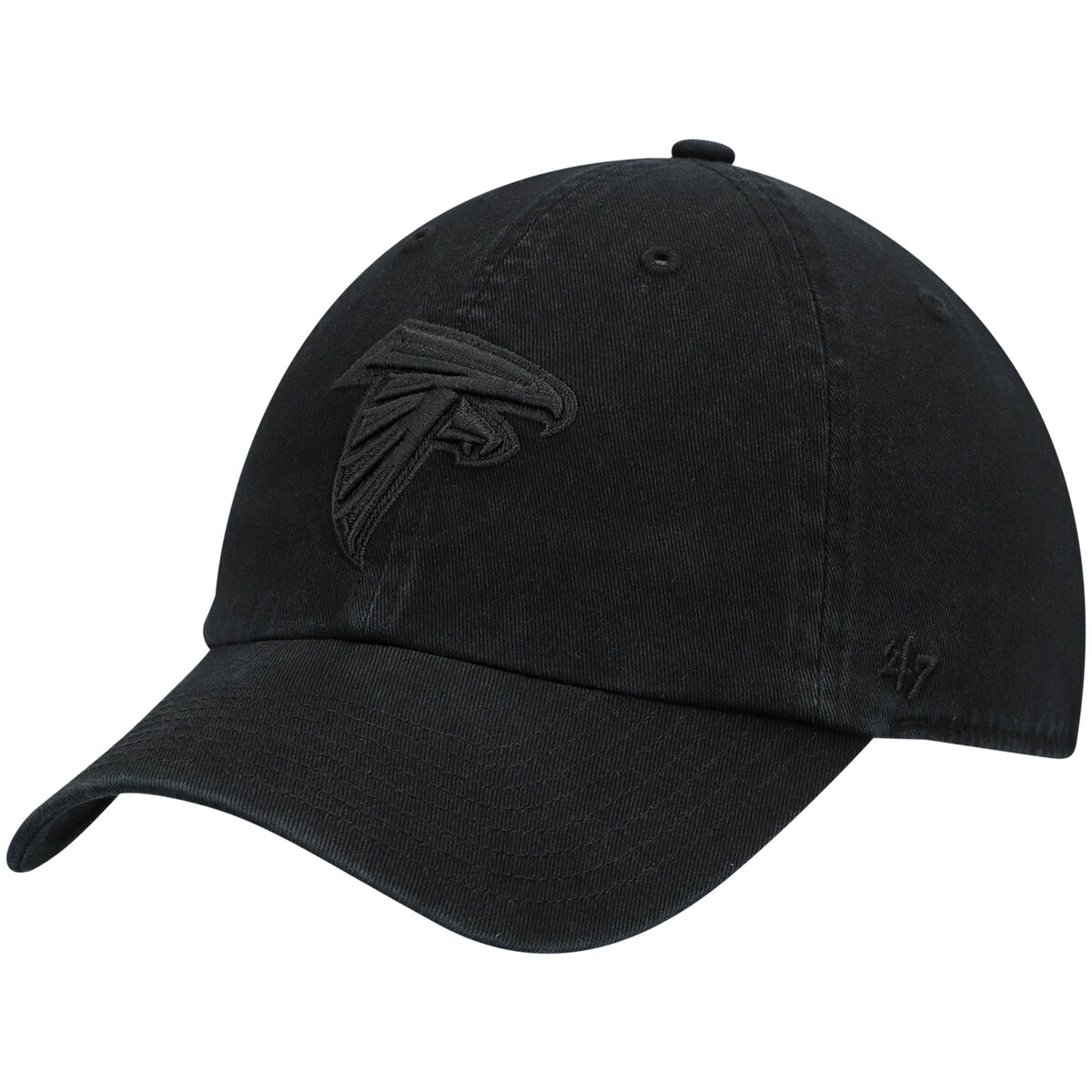 【公式グッズ】NFL ファルコンズ キャップ '47 メンズ ブラック (NFL Clean Up Tonal Black)