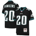 Help your kiddo rep one of the greatest players in Philadelphia Eagles history with this 2004 Legacy jersey from Mitchell & Ness. Its throwback design is inspired by the uniform Brian Dawkins wore during his memorable seasons with the franchise. This jersey's remarkably detailed graphics and high-quality stitching will help bring back all those cherished memories of watching Brian Dawkins lead the Philadelphia Eagles onto the gridiron.ImportedOfficially licensedBrand: Mitchell & NessJock tagDroptail hemMesh bodyReplica Throwback JerseyQuality embroideryMaterial: 100% PolyesterSide slits at hemMachine wash, tumble dry lowTackle twill graphicsV-neck
