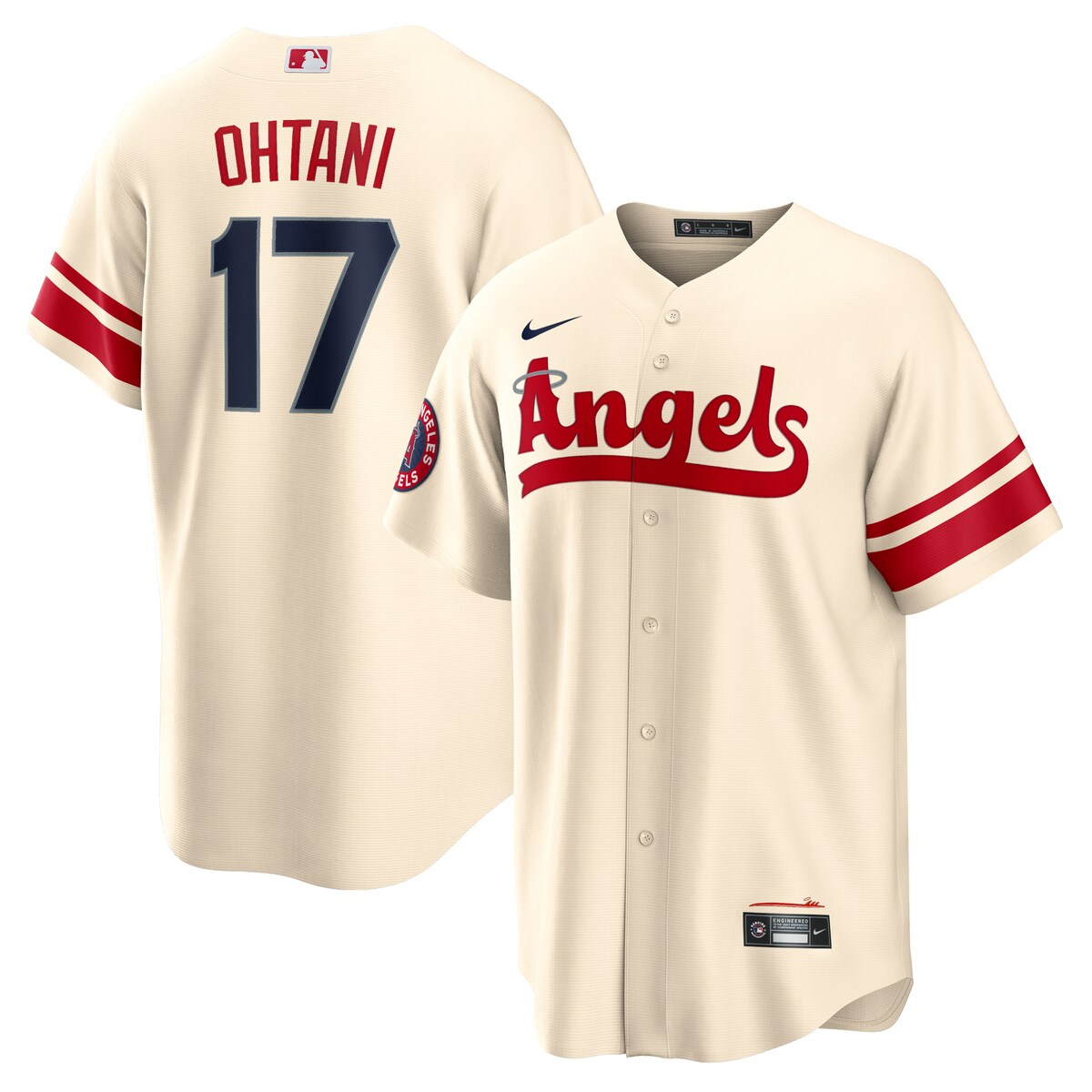 MLB エンゼルス 大谷 翔平 レプリカ ユニフォーム Nike ナイキ メンズ クリーム (Men's Nike Replica City Connect Player Jersey - 2022)