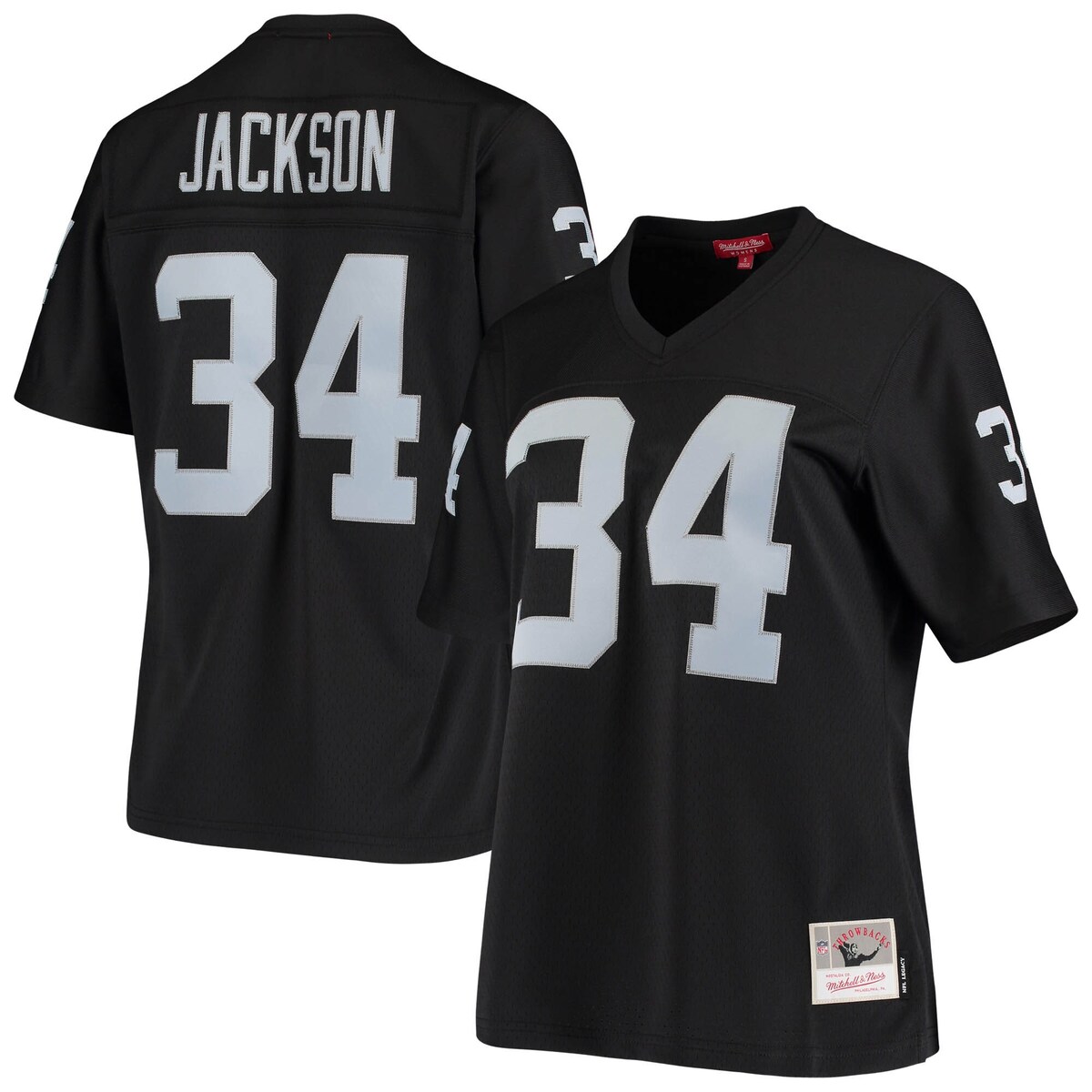 【公式グッズ】NFL レイダース ボー・ジャクソン レプリカ ユニフォーム Mitchell & Ness(ミッチェル&ネス) レディース ブラック (Women's MNC Legacy Replica Jersey)