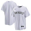 【公式グッズ】MLB ロッキーズ レプリカ ユニフォーム Nike ナイキ メンズ ホワイト (MLB Men's Nike Replica Team Blanks - NTP)(4)