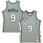 NBA スパーズ トニー・パーカー ユニフォーム Mitchell & Ness（ミッチェル＆ネス） メンズ グレイ (MNC NBA 2023 HOF SWINGMAN JERSEY)