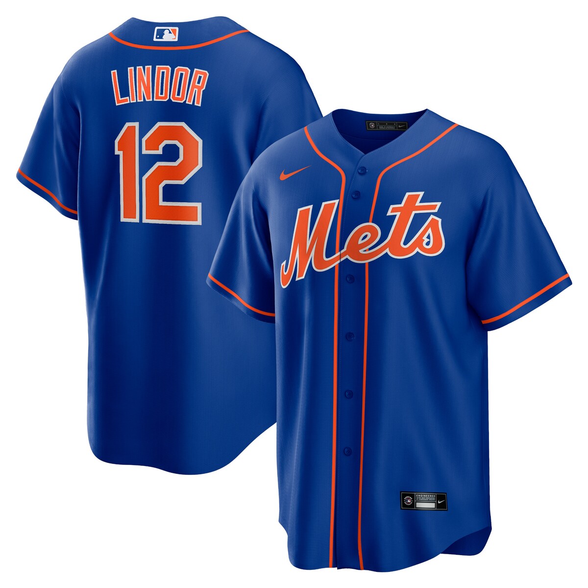 MLB メッツ フランシスコ・リンドーア オルタネイト ユニフォーム （レプリカ） Nike ナイキ メンズ ロイヤル (Men's MLB Nike Official Replica Player Jersey)