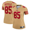 NFL 49ers ジョージ・キトル ユニフォーム Nike ナイキ レディース ゴールド (Women's Nike Inverted Legend Jersey)