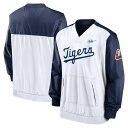 MLB タイガース プルオーバー Nike ナイキ メンズ ネイビー (Men's Nike Cooperstown V-Neck Pullover Jacket)