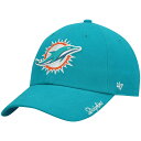 エントリーでポイント 5倍【公式グッズ】NFL ドルフィンズ キャップ '47 レディース アクア (NFL Womens Miata Clean Up Primary)(4)