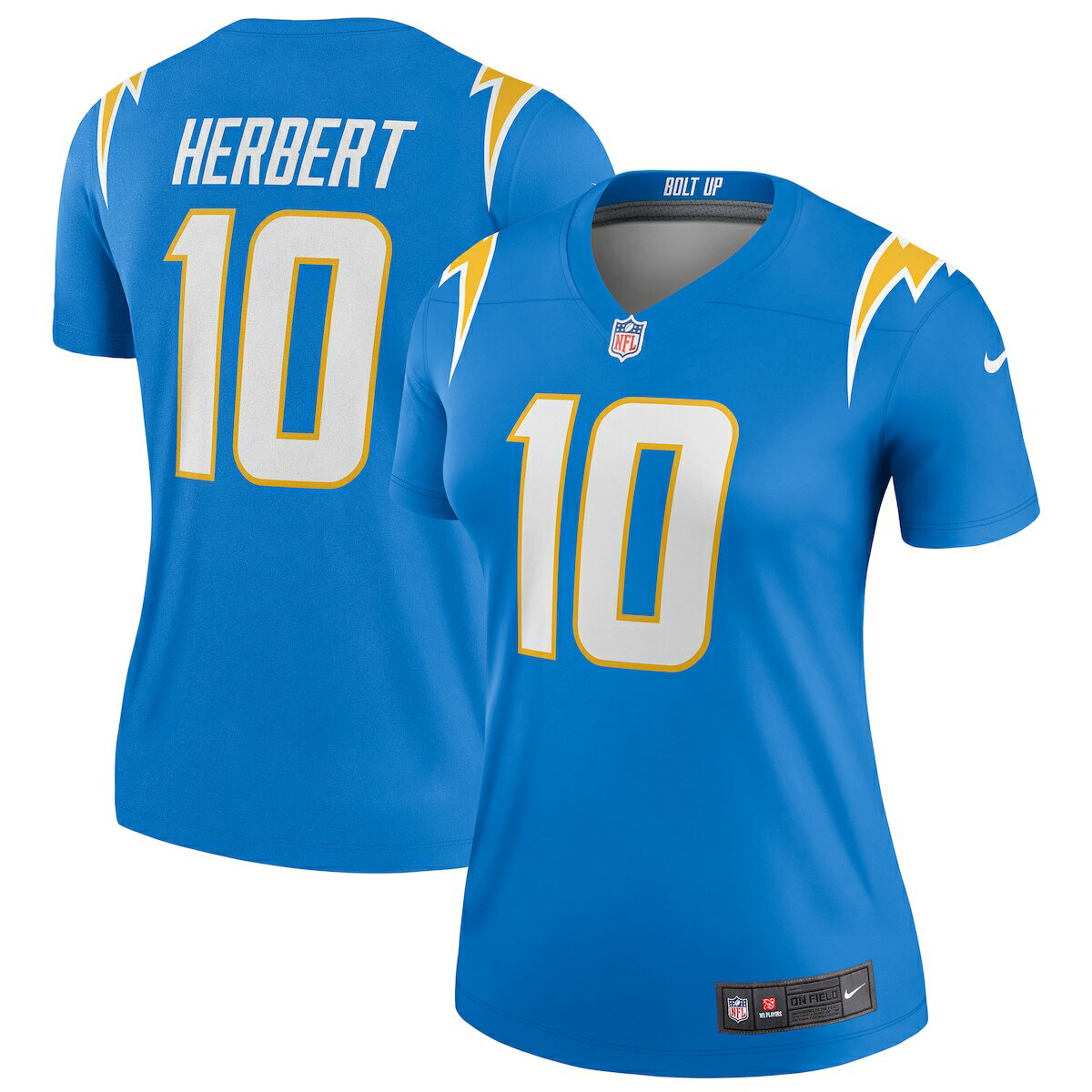 NFL チャージャーズ ジャスティン・ハーバート ユニフォーム Nike ナイキ レディース パウダーブルー (Women's Nike Legend Jersey)