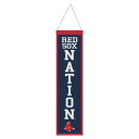 【公式グッズ】MLB レッドソックス ペナント WinCraft/ウィンクラフト (8X32 Wool Banner Slogan)