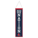 MLB レッドソックス ペナント ウィンクラフト (8X32 Wool Banner Slogan)