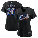【公式グッズ】MLB メッツ ピート・アロンソ レプリカ ユニフォーム Nike ナイキ レディース ブラック (Women's Nike Official R...