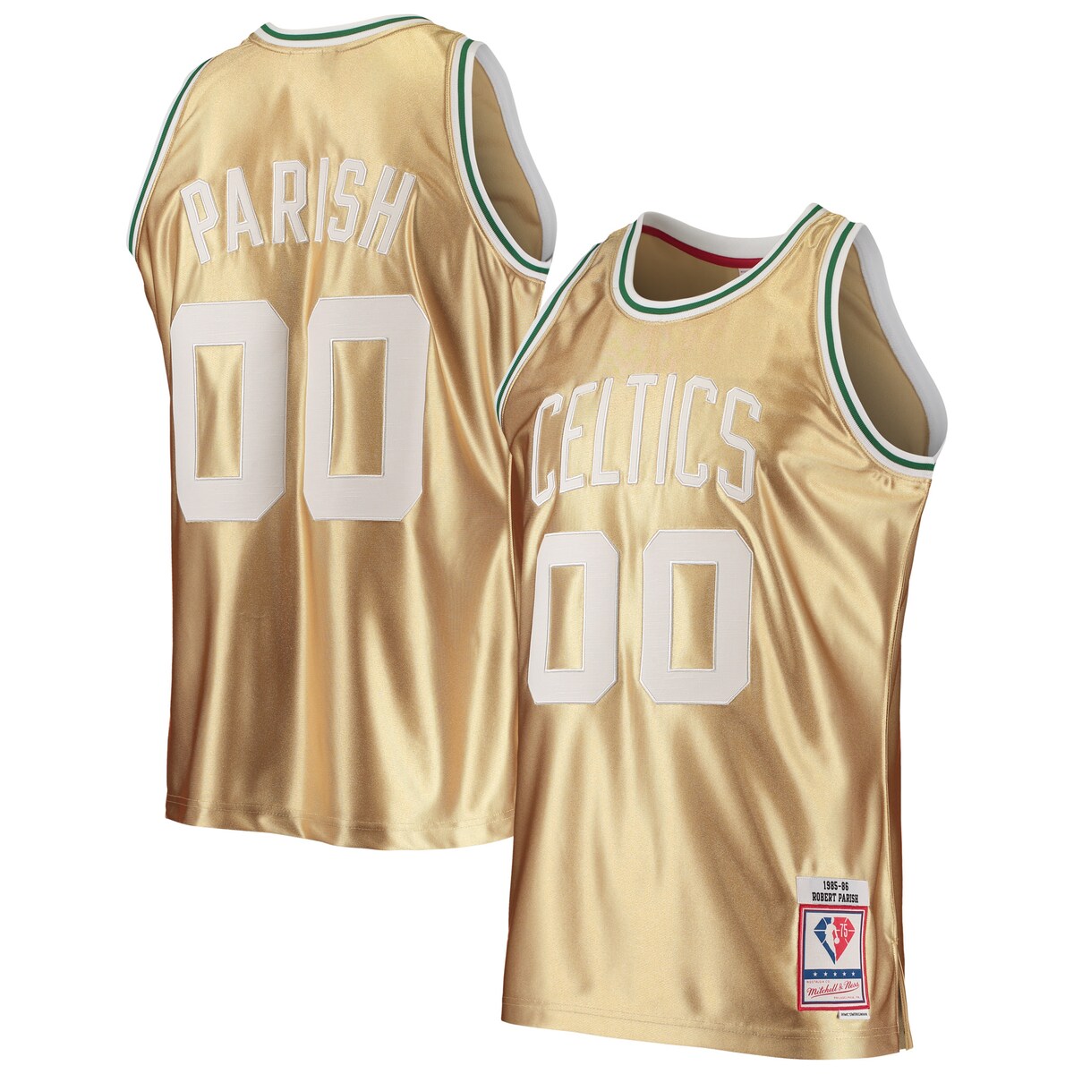 NBA ZeBbNX o[gEpbV jtH[ Mitchell & Nessi~b`FlXj Y S[h (MNC NBA 75TH ANNIVERSARY GOLD SWINGMAN JERSEY)