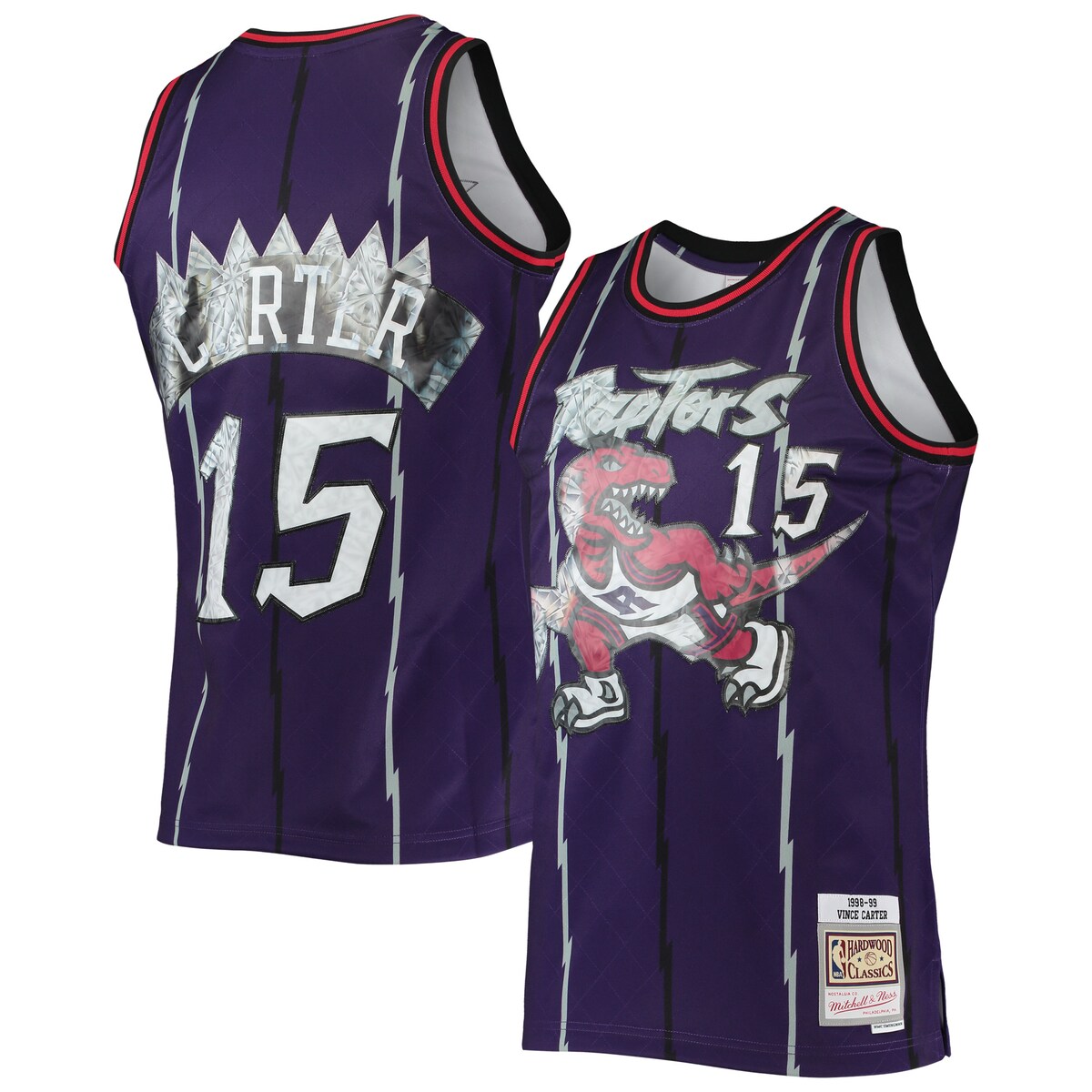 NBA ラプターズ ビンス・カーター ユニフォーム Mitchell & Ness（ミッチェル＆ネス） メンズ パープル (MNC NBA 75th Anniversary Diamond Swingman)