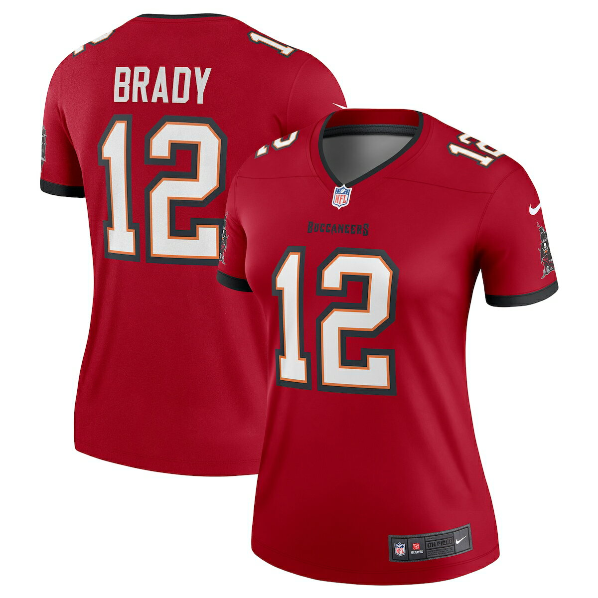 NFL バッカニアーズ トム・ブレイディ ユニフォーム Nike ナイキ レディース レッド (Women's Nike Legend Jersey)