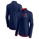 MLB レッドソックス プルオーバー Fanatics（ファナティクス） レディース ネイビー (22 HPB Women 039 s FB Worth the Drive Long Sleeve 1/4 Zip)