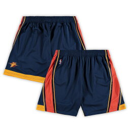 NBA ウォリアーズ カジュアル ショーツ Mitchell & Ness（ミッチェル＆ネス） メンズ ネイビー (Mens PRF Hardwood Classics B&T Swingman Shorts)