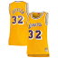 NBA レイカーズ マジック・ジョンソン ユニフォーム Mitchell & Ness（ミッチェル＆ネス） レディース ゴールド (Womens MNC Swingman Jersey)