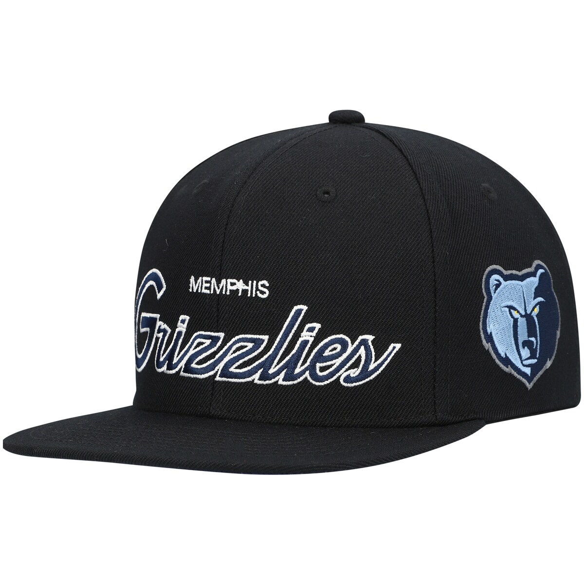 NBA グリズリーズ スナップバック キャップ Mitchell Ness（ミッチェル＆ネス） メンズ ブラック (NBA MNC Current MVP Team Script 2.0 Snapback)