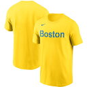 MLB レッドソックス Tシャツ Nike ナイキ メンズ ゴールド (Men 039 s Nike City Connect Cotton Wordmark T-Shirt)
