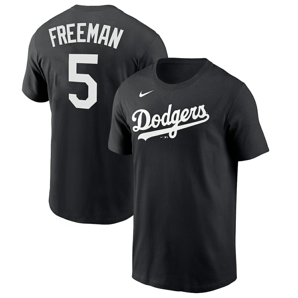 MLB ドジャース フレディ フリーマン Tシャツ Nike ナイキ メンズ ブラック (Men 039 s MLB Nike Name Number T-Shirt)