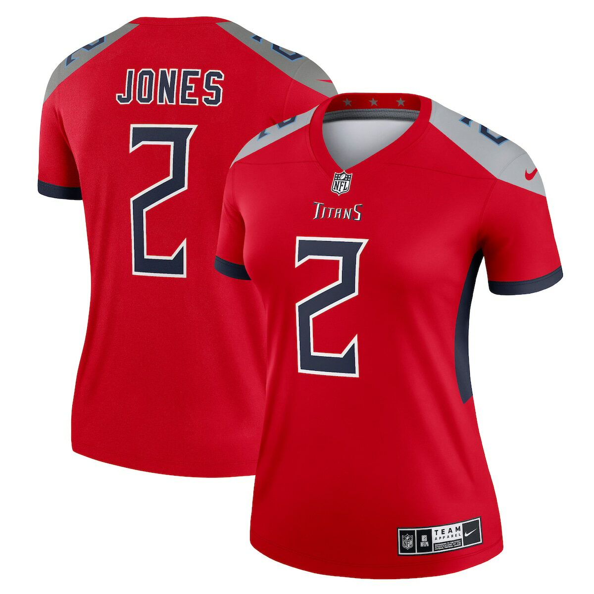 NFL タイタンズ ジュリオ・ジョーンズ ユニフォーム Nike ナイキ レディース レッド (Women's Nike Inverted Legend NFLJersey)