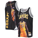 NBA レイカーズ シャキール・オニール タンクトップ Mitchell & Ness（ミッチェル＆ネス） メンズ ブラック (MNC NBA Sublimated Player Tank)