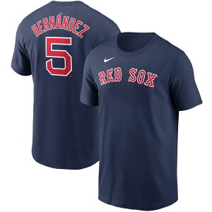 MLB レッドソックス エンリケ・ヘルナンデス Tシャツ Nike ナイキ メンズ ネイビー (Men's MLB Nike Name & Number T-Shirt)