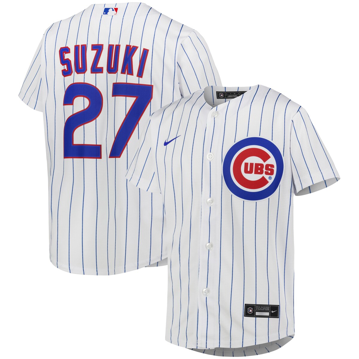 MLB カブス 鈴木誠也 レプリカ ユニフォーム Nike ナイキ キッズ ホワイト (Youth MLB Nike Offical Player Jersey)