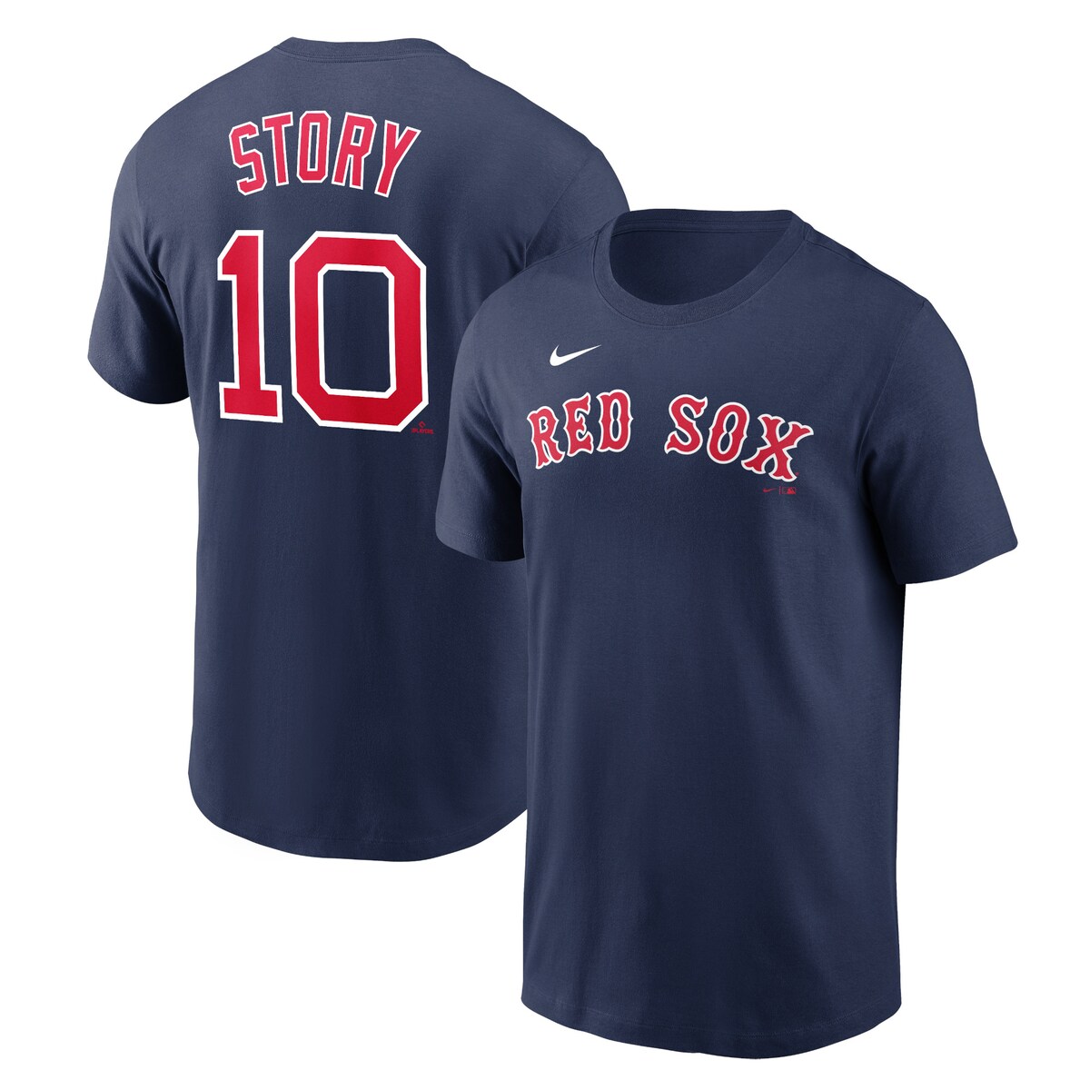 MLB レッドソックス トレバー・ストーリー Tシャツ Nike ナイキ メンズ ネイビー (Men's MLB Nike Name & Number T-Shirt)