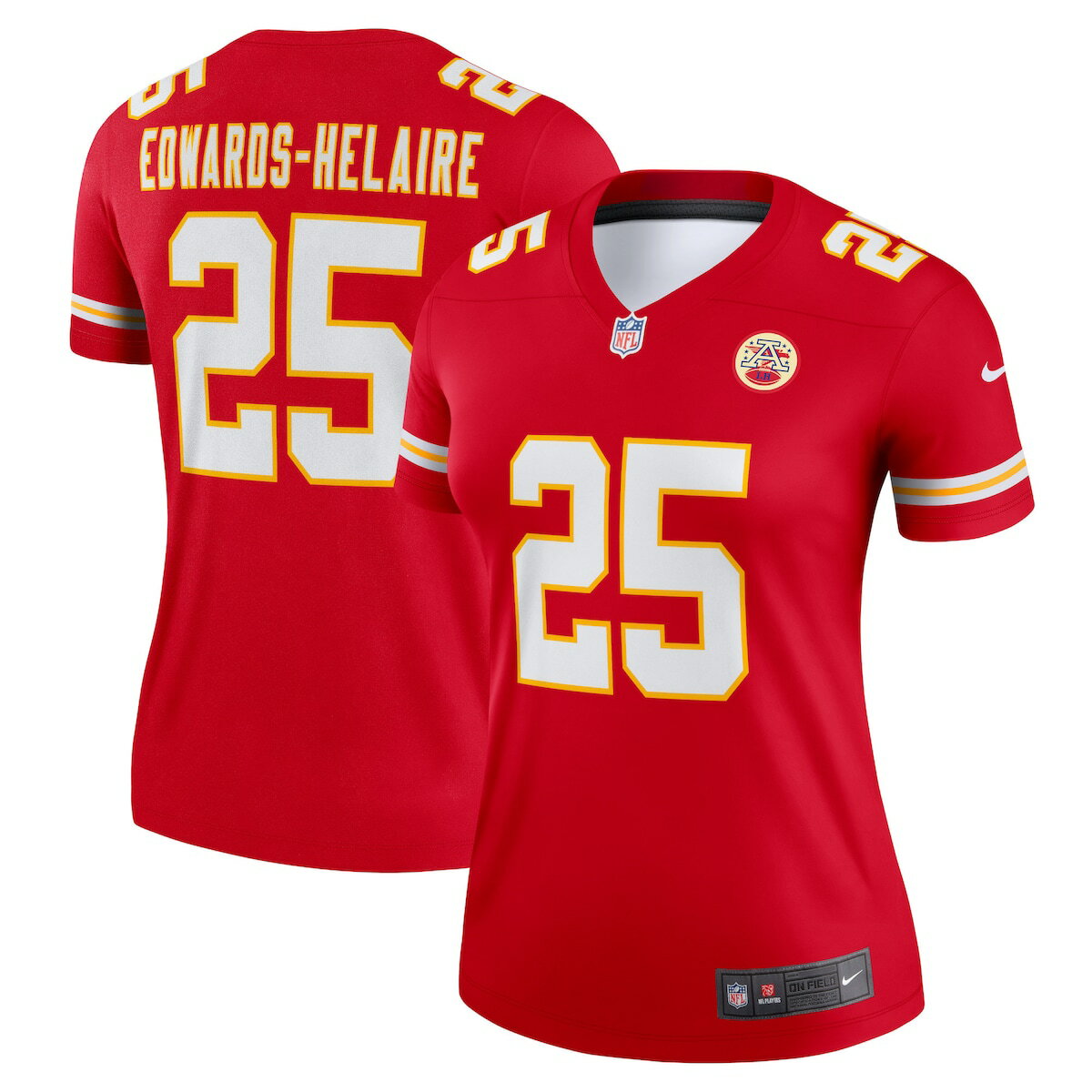 NFL チーフス クライド・エドワーズ・ヘレール ユニフォーム Nike ナイキ レディース レッド (Women's Nike Legend Jersey)