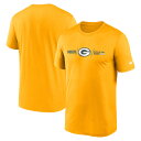 【公式グッズ】NFL パッカーズ Tシャツ Nike/ナイキ メンズ ゴールド (22 Men's Nike Horizontal Lockup Legend SST)