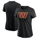 【公式グッズ】NFL コマンダーズ Tシャツ Nike/ナイキ レディース ブラック (Women's Logo Essential Cotton SST)