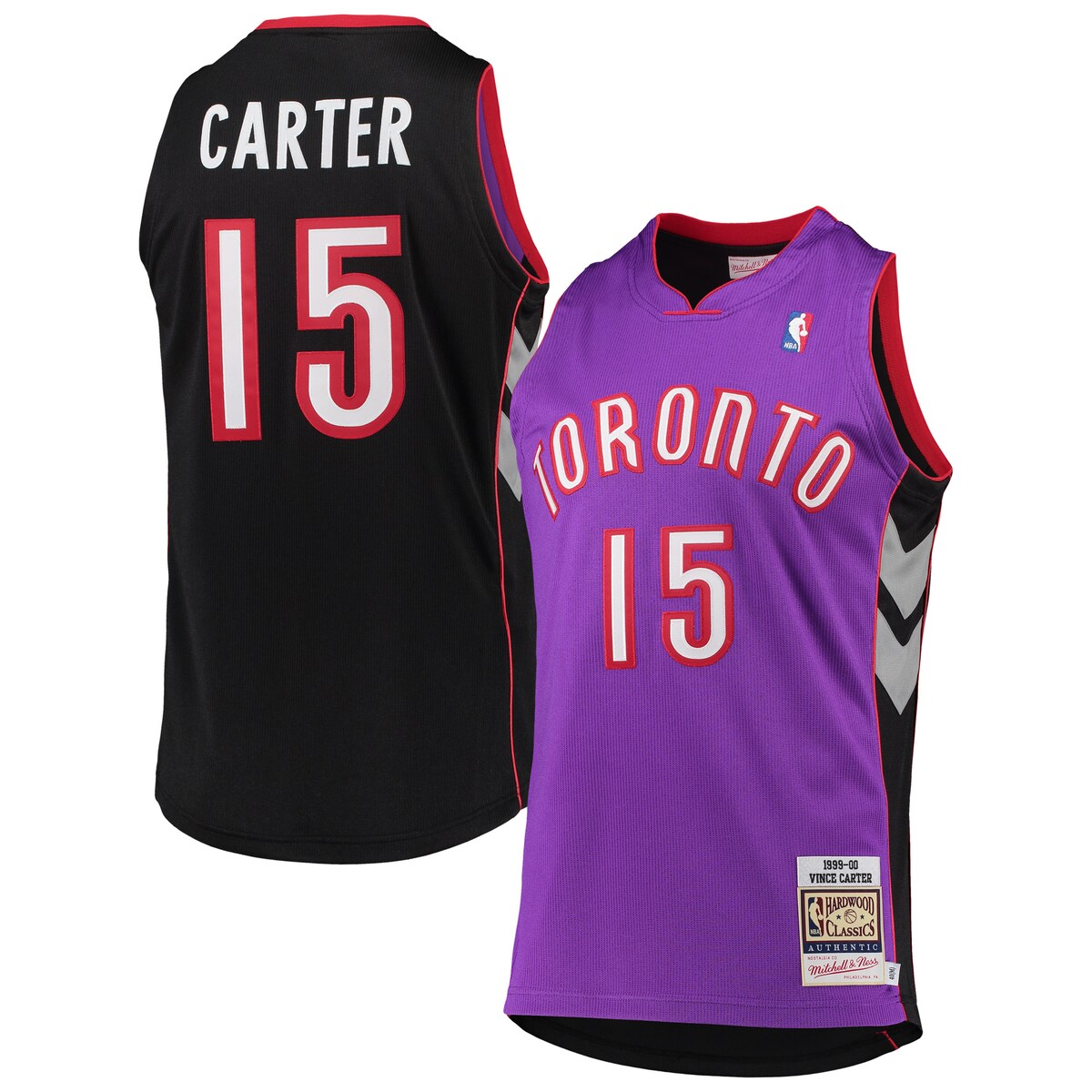 NBA ラプターズ ビンス・カーター オーセンティック ユニフォーム Mitchell & Ness（ミッチェル＆ネス） メンズ パープル (Mitchell & Ness HWC Authentic Jerseys)
