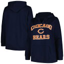 Pay a nod to your NFL favorites even when the temperature dips by adding this Chicago Bears Heart and Soul hoodie from Fanatics Branded. It features instantly recognizable Chicago Bears graphics printed just below a V-neckline for a bit of added style. The front pouch pocket offers a classic look and storage space, while the midweight design makes this pullover a fitting choice for gearing up before the next kickoff.HoodedImportedV-neckScreen print graphicsOfficially licensedBrand: Fanatics BrandedMachine wash, tumble dry lowPulloverMidweight hoodie suitable for moderate temperaturesLong sleeveMaterial: 60% Cotton/40% PolyesterFront pouch pocket