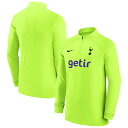 Showcase your unending devotion to Tottenham Hotspur with this sporty, spirited 2022/23 Strike Drill quarter-zip top from Nike. Its undeniable Tottenham Hotspur graphics and distinct colorway offer a bold, pitch-ready look that surely stands out in your wardrobe. In addition, its raglan sleeves offer ease of mobility while the Dri-FIT technology wicks away moisture to keep you looking and feeling fresh.Invisible thumb loops1/4-ZipMaterial: 91% Polyester/9% Spandex - Body; 95% Polyester/5% Spandex - SleevesOlympic collarLong sleeveRaglan sleevesDroptail hemLightweight top suitable for mild temperaturesDri-FIT technology wicks away moistureOfficially licensed1/4-ZipEmbroidered graphicsImportedHeat-sealed graphicsBrand: NikeMachine wash