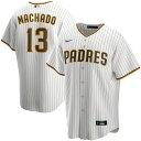 【公式グッズ】MLB パドレス マニー・マチャド レプリカ ユニフォーム Nike ナイキ メンズ ホワイト (Nike 2020 Men's Replica ...