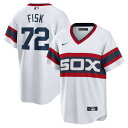 【公式グッズ】MLB ホワイトソックス カールトン・フィスク ユニフォーム Nike ナイキ メンズ ホワイト (MLB Nike Men's Official...