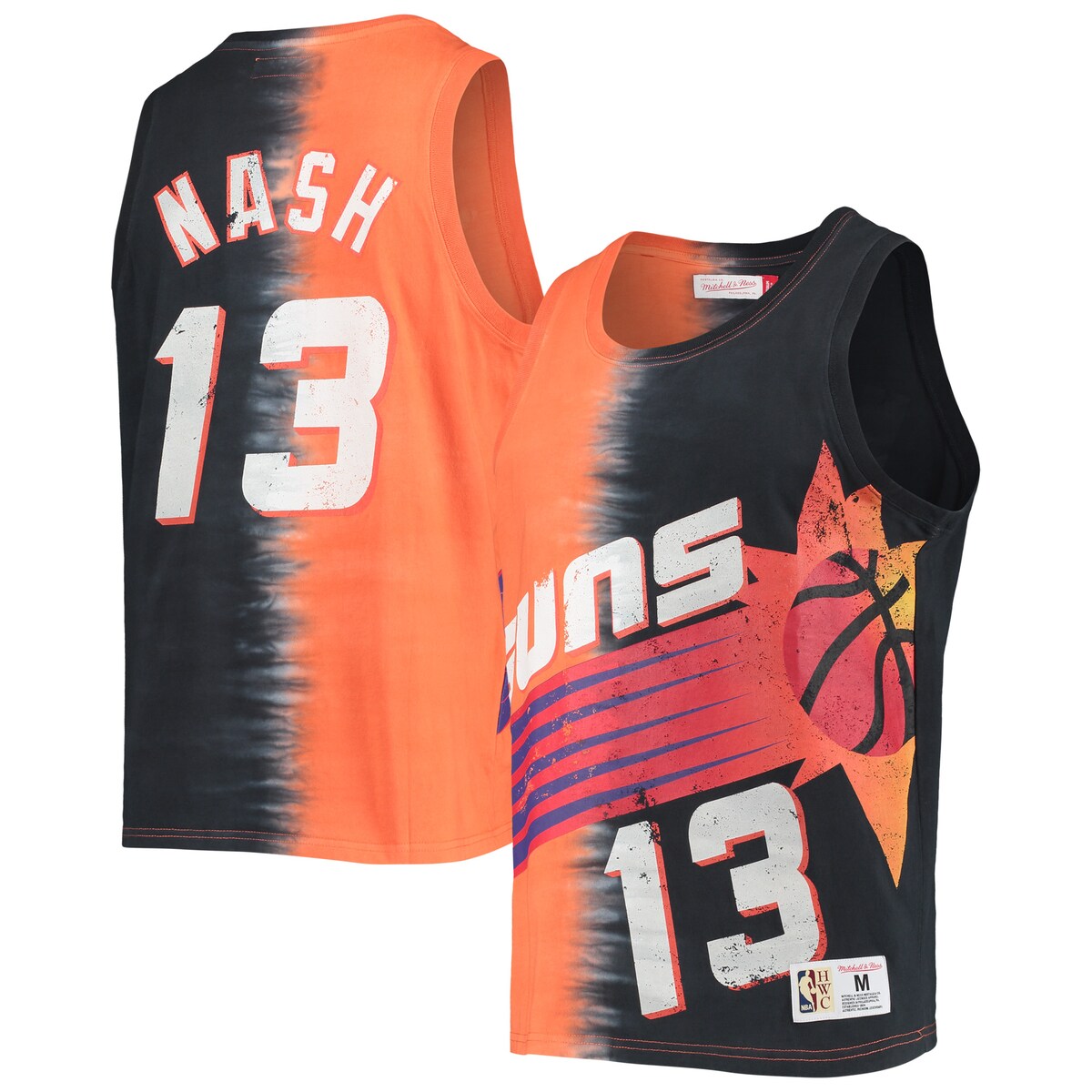 yObYzNBA TY XeB[uEibV ^Ngbv Mitchell & Nessi~b`FlXj Y IW (MNC NBA MEN'S TIE DYE COTTON N&N TANK)