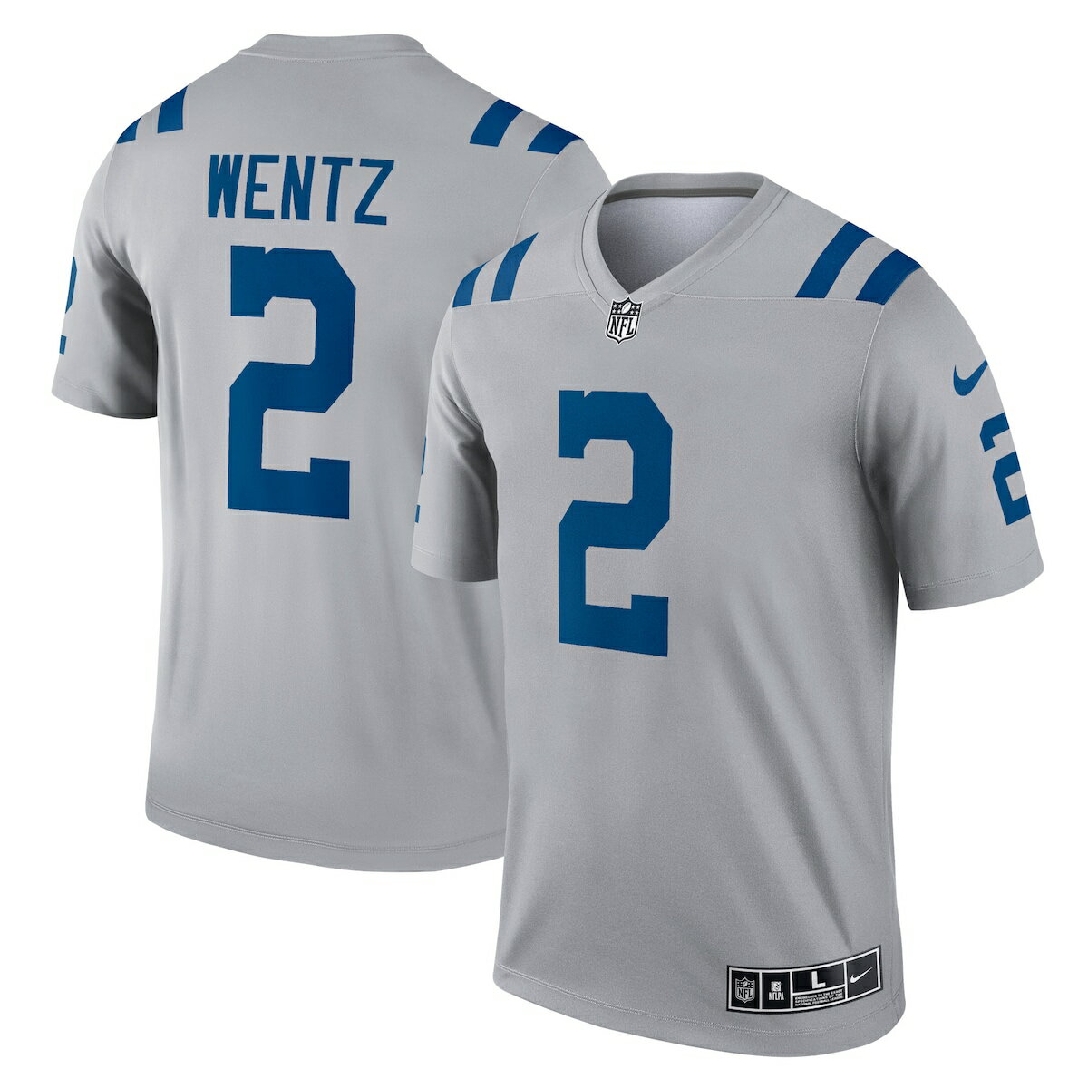 NFL コルツ カーソン・ウェンツ ユニフォーム Nike ナイキ メンズ グレイ (Men's Nike Inverted Legend NFL Jersey)