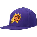 【公式グッズ】NBA サンズ スナップバック キャップ Mitchell & Ness(ミッチェル&ネス) メンズ パープル (NBA MNC Current MVP Team Ground 2.0 Snapback)