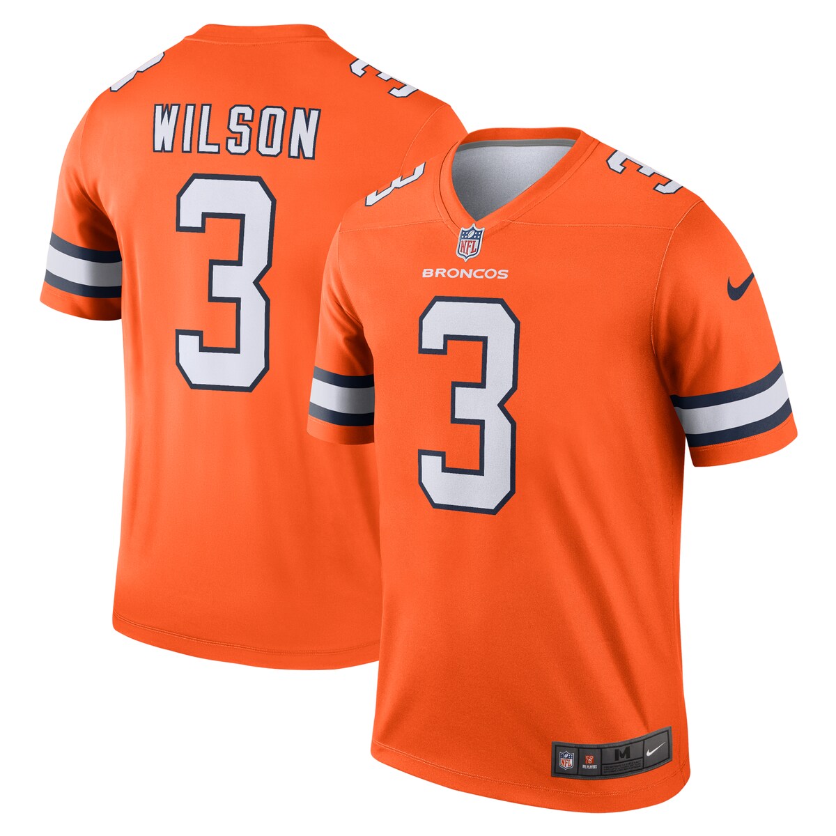NFL ブロンコス ラッセル・ウィルソン ユニフォーム Nike ナイキ メンズ オレンジ (Men's Nike Legend Jersey)