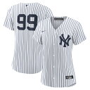 【公式グッズ】MLB ヤンキース アーロン・ジャッジ レプリカ ユニフォーム Nike ナイキ レディース ホワイト (Women's MLB Nike Off...