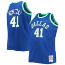 Commemorate the iconic legacy of Dirk Nowitzki while celebrating 75 years of illustrious NBA insanity with this Dallas Mavericks Diamond Swingman jersey from Mitchell & Ness. Along with a sleeveless design, this top offers lightweight fabric to keep you fresh throughout the day. Featuring legendary Dallas Mavericks and Dirk Nowitzki graphics, this is the perfect way to show your timeless devotion to your favorite team and player in the NBA.Straight hemline with side splitsOfficially licensedSwingman ThrowbackStitched holographic applique with faux diamond patternStitched designMaterial: 100% PolyesterImportedMachine wash, line dryWoven jock tag at hemBrand: Mitchell & NessSleeveless